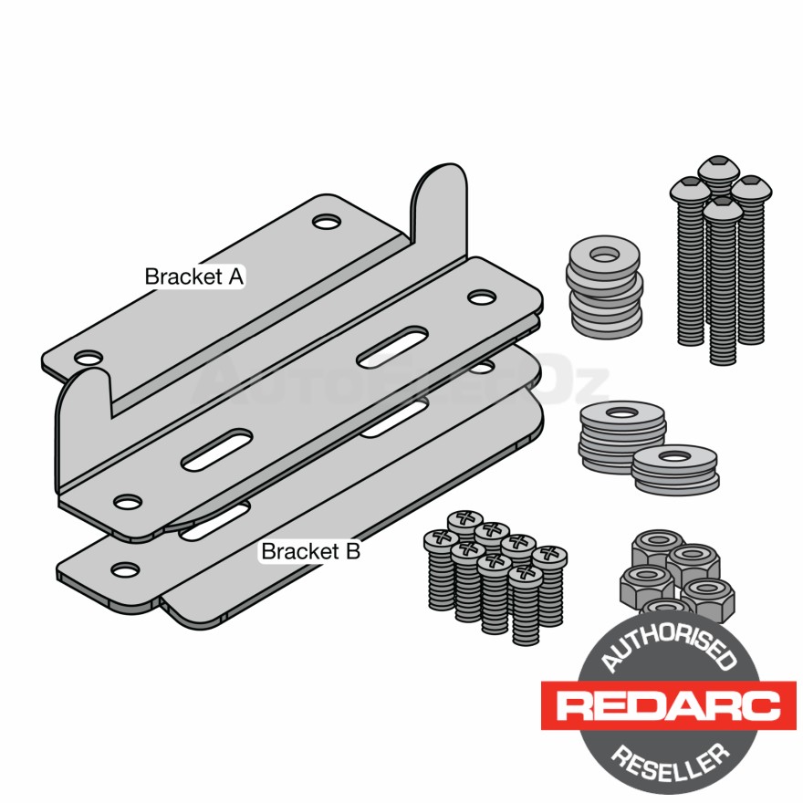 REDARC SOLAR PANEL BRACKET TO SUIT ARB BASE RACKS AND RHINORACK STEEL