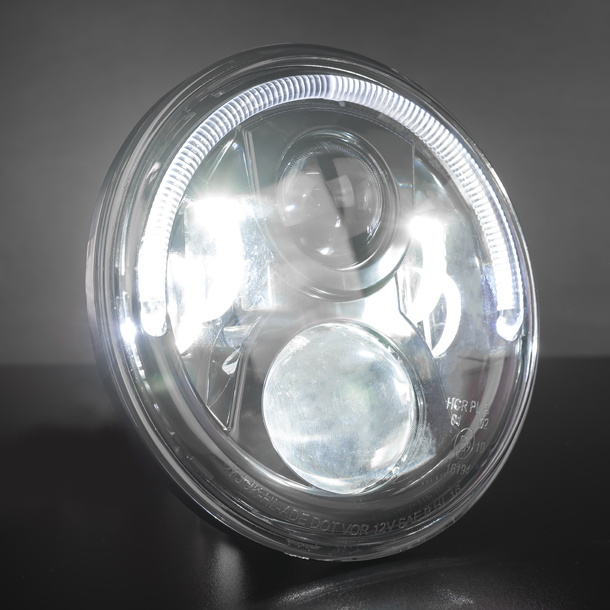 STEDI 7 Inch Carbon Black LED Headlight ADR Approved AutoElecOz